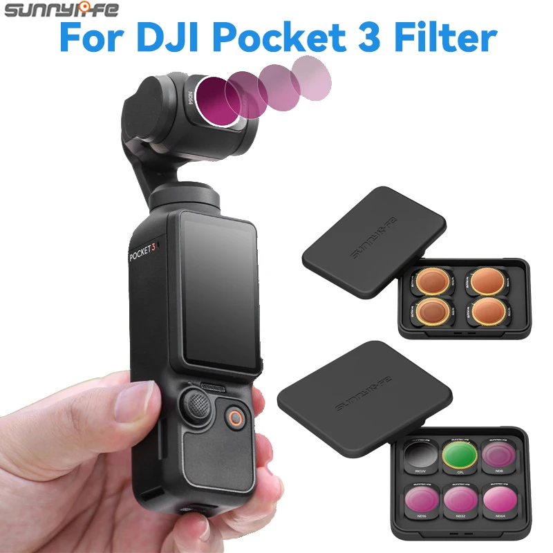

For DJI Osmo Pocket 3 Filter ND CPL Filters Kit Osmo Pocket 3 Accessories Polar ND 4 8 16 32 UV Osmo Pocket 3 Filters