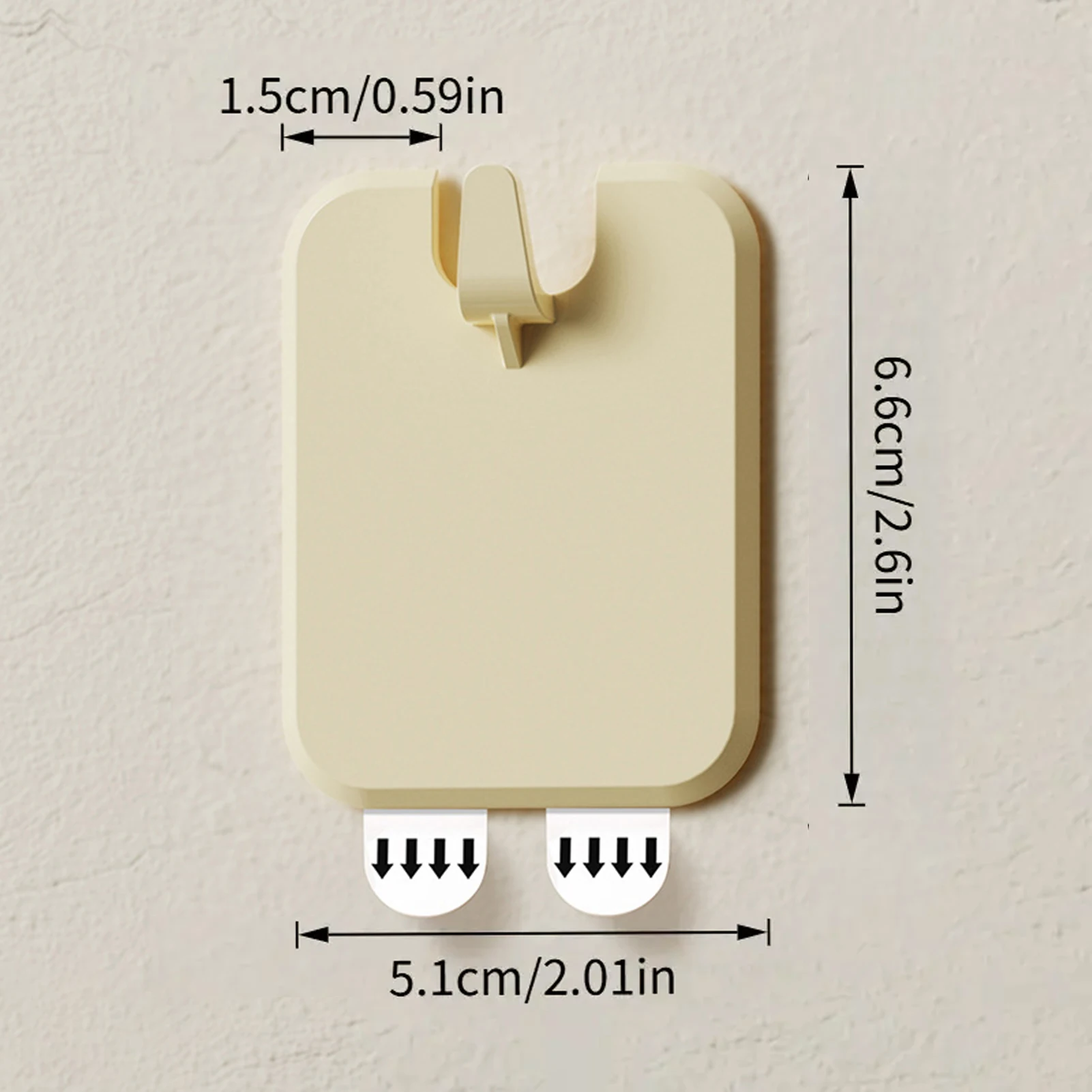 Versatile Strong Adhesive Hook for Frames and Mirrors - No-Drill, Seamless & Removable