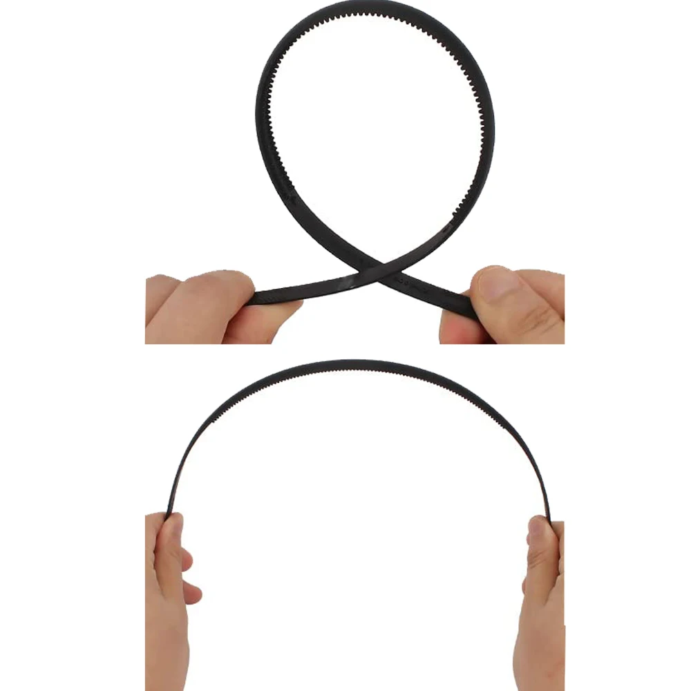 1/5 Stück schwarzes Kunststoff-Haar-Stirnband-Grundtablett mit Zähnen für DIY-Haarbänder, Kopfbedeckung, Schmuckherstellung, Zubehör für Mädchen und Frauen – Detail 3