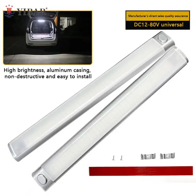 

168 LED Car Interior Light Bar Strip With ON/OFF Switch For Truck RV Van Lorry Camper Boat Caravan Motorhome 12V-80V