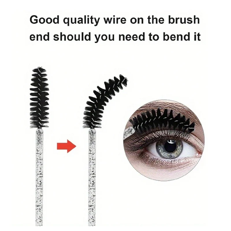 Disposable Eyelash Brushes Spoolies for Makeup Extension