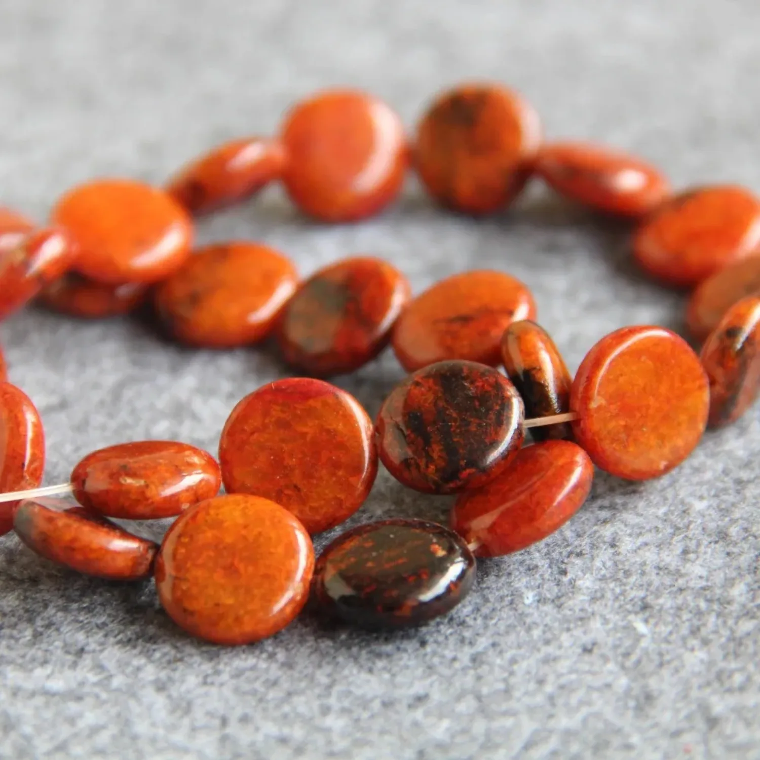 14mm For Necklace&Bracelet Orange Natural Turkey Stone Beads Round DIY Beads Stone Accessory Parts 15inch Fashion Jewelry Making