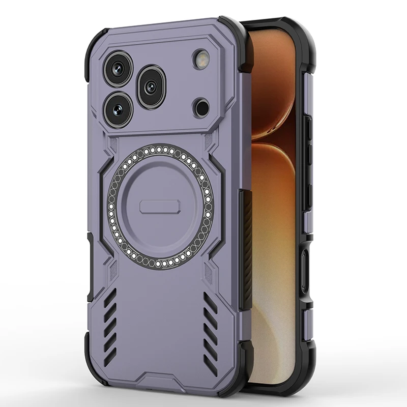 Enhanced Heat Dissipation Magnetic Protective Case with Anti-Drop and Anti-Explosion Features