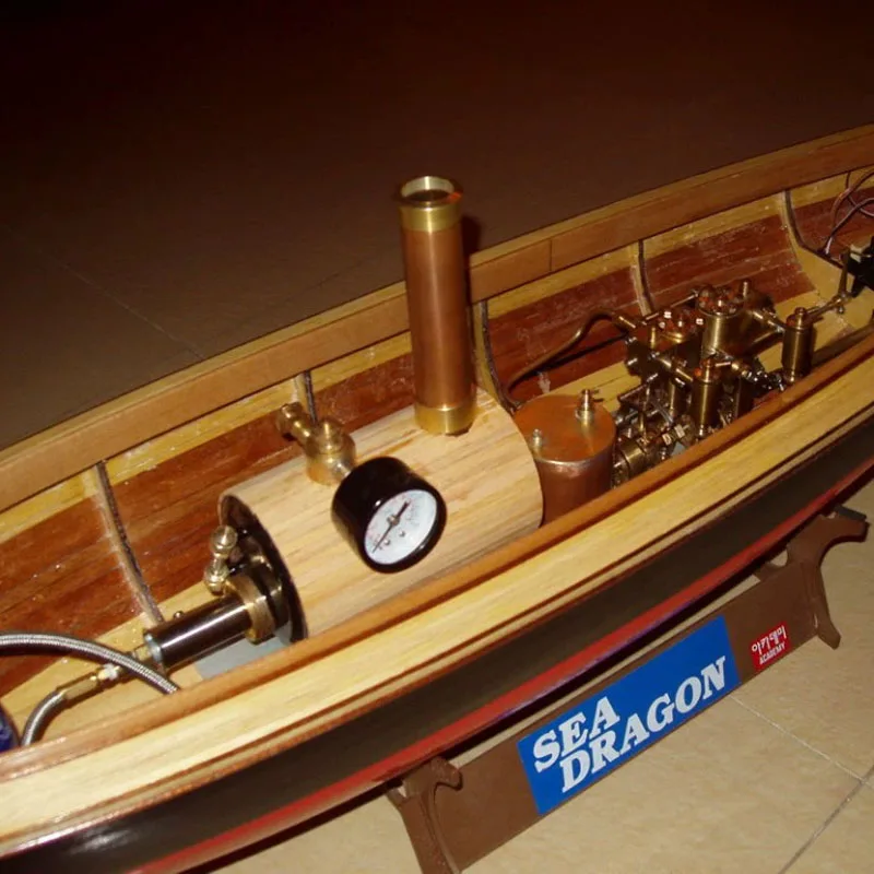 Rcスチームパワー船モデル,リモコンヨット,レトロ仕上げ,正確な