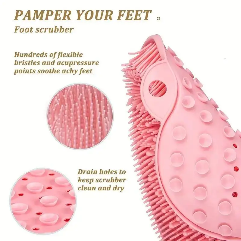Back Rubbing Artifact Bath Mat Silicone Material