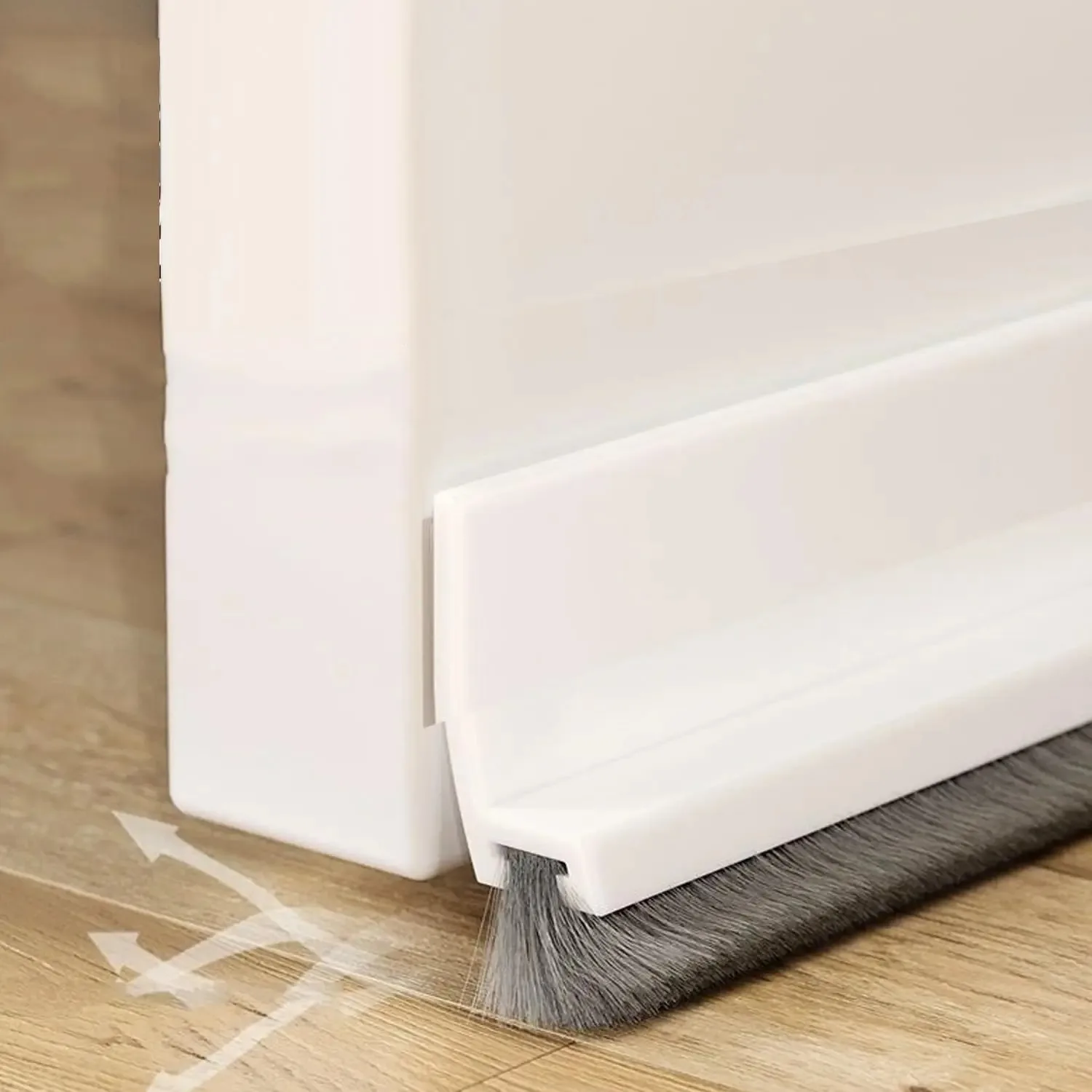 Door Bottom Seal Strip - Self-Adhesive Brush Draft Stopper, Windproof & Dustproof