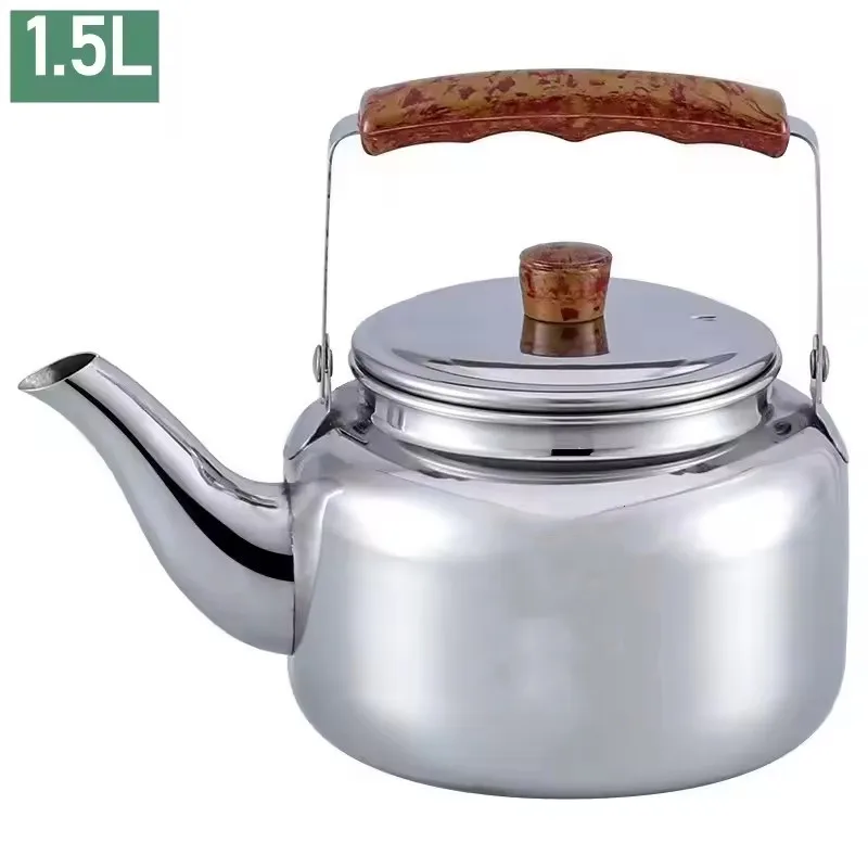 Teiera In Acciaio Inossidabile 304 – Caffettiera Da 1,5L/2L Con Filtro E Impugnatura Antiscottatura, Design Minimalista