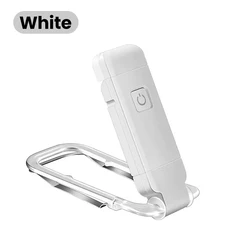 Portable LED USB Rechargeable Eye Protection Reading Light with Clip (White)