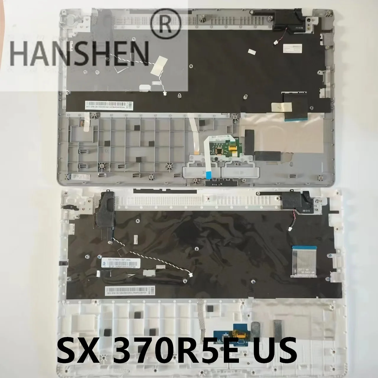 HANSHEN American Korean New keyboard FOR Samsung  370R5E 470R5E 450R5V 370R5V 450R5U 510R5E 450R5j  palmrest C shell