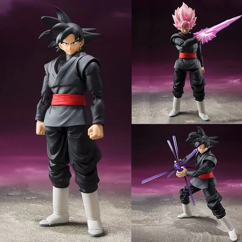 Dragon Ball Z Action Figure Super Saiyan Red Hair Son Goku Shf Zamasu Pvc Anime Joint Movable