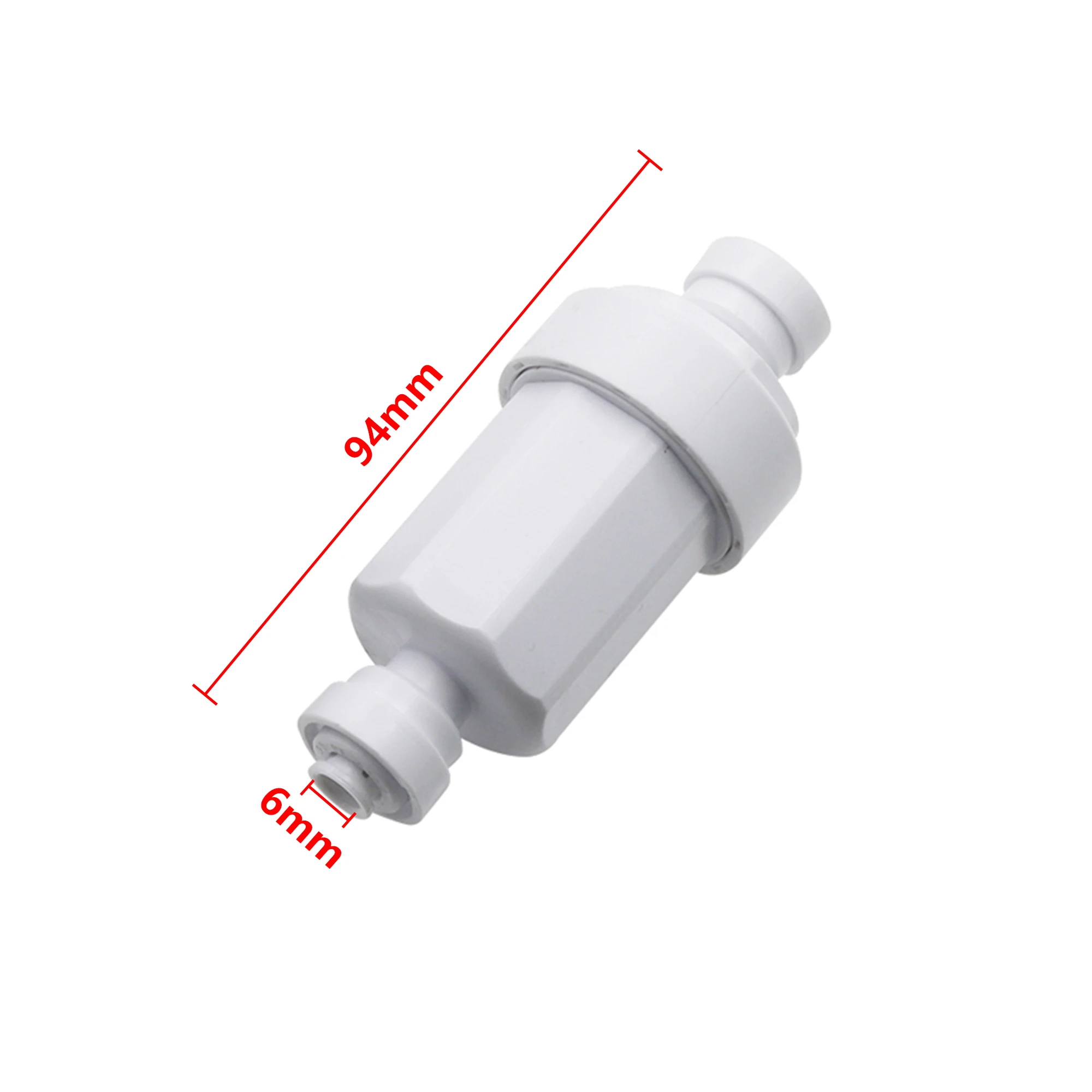 Conveniente 1/4 Connect Quick Connect Microfilter Giardino Slip Lock Acqua Microfiltro Posificatore anteriore in acciaio inox 120 filtro in rete da 120 interfaccia da 6 mm pratico ( Color : Black