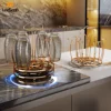 Rotating Cup Drying Rack Stand with 6 Hooks, Bottle Drainer Holder Glass Cup Spin Organizer for Kitchen Office Restaurant 3