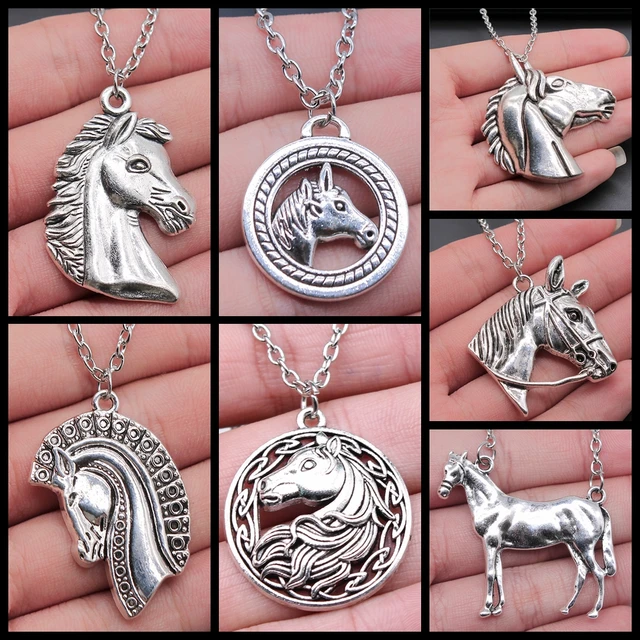 Karen Walker Lunar Horse Necklace - Sterling Silver - Walker & Hall