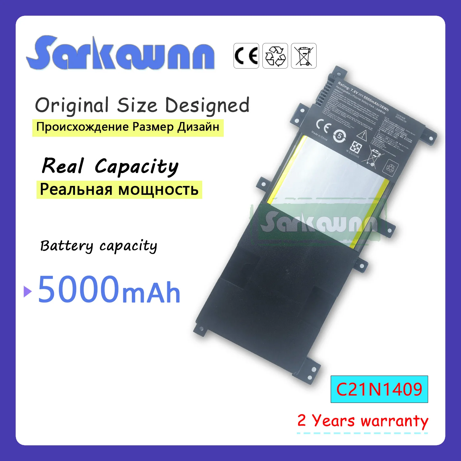 

SARKAWNN 4CELLS C21N1409 Laptop Battery FOR DX882LD, DX882LDB, F41LD, F41LDB, F430LB, F430LD, F430LDB, F455LB, F455LN, F455LNB,