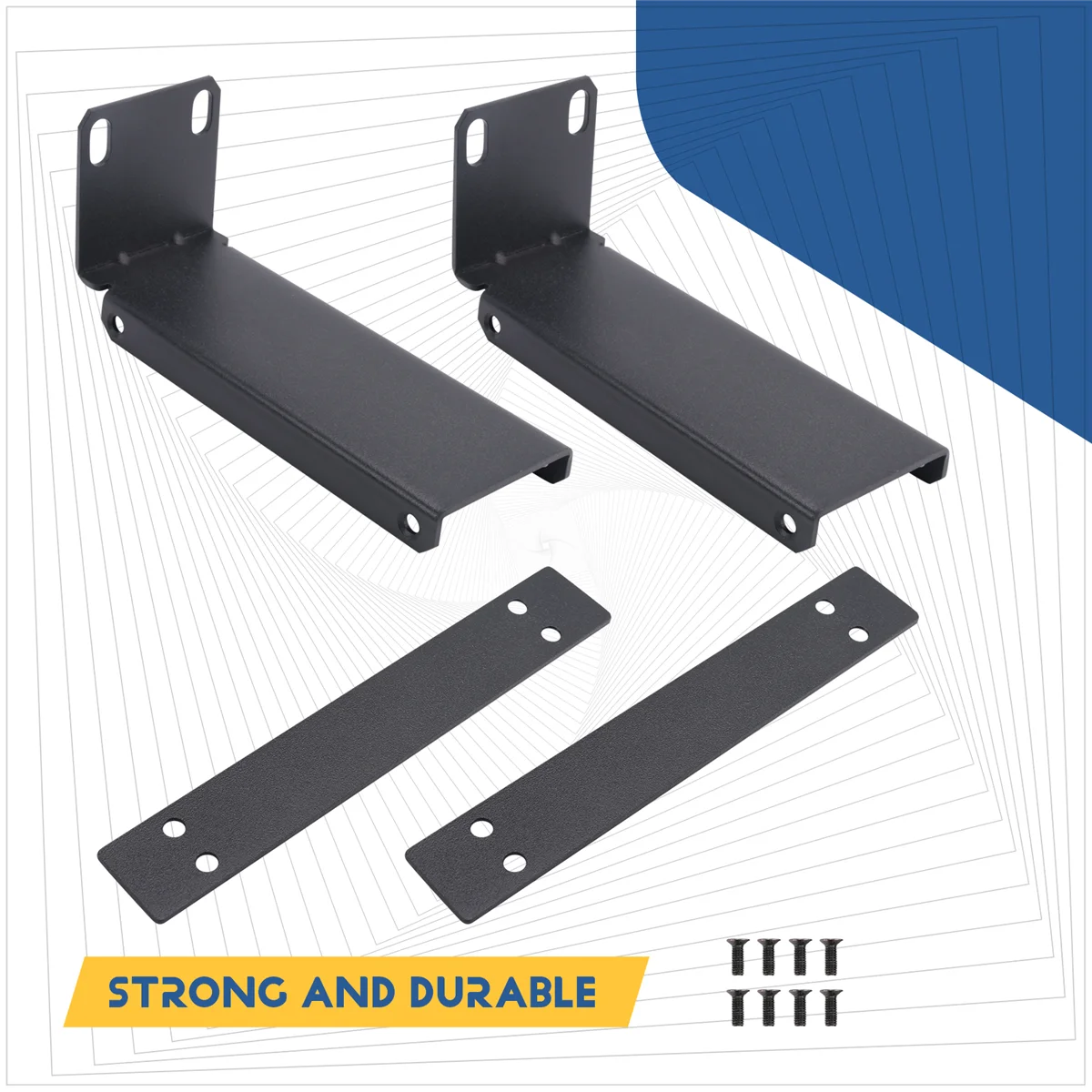 ZIZI 랙 장착 브래킷 무선 수신기 SLX14 SLX24 무선 마이크 용 안테나 연장 케이블 랙 키트