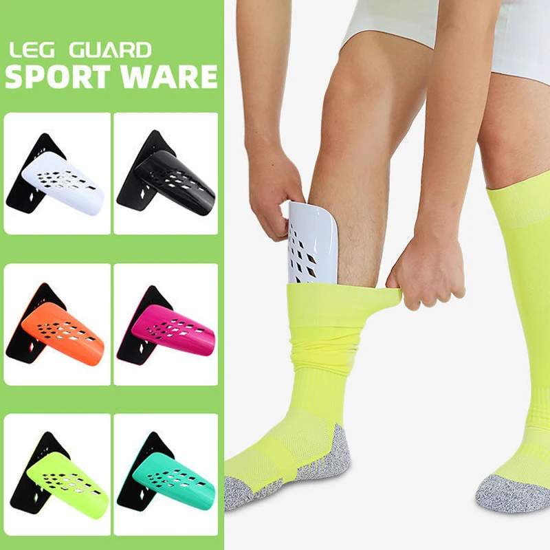 Football Shin Guard Adults Kids Professional Soccer Leg Guards Hard Diamond Shaped Breathable