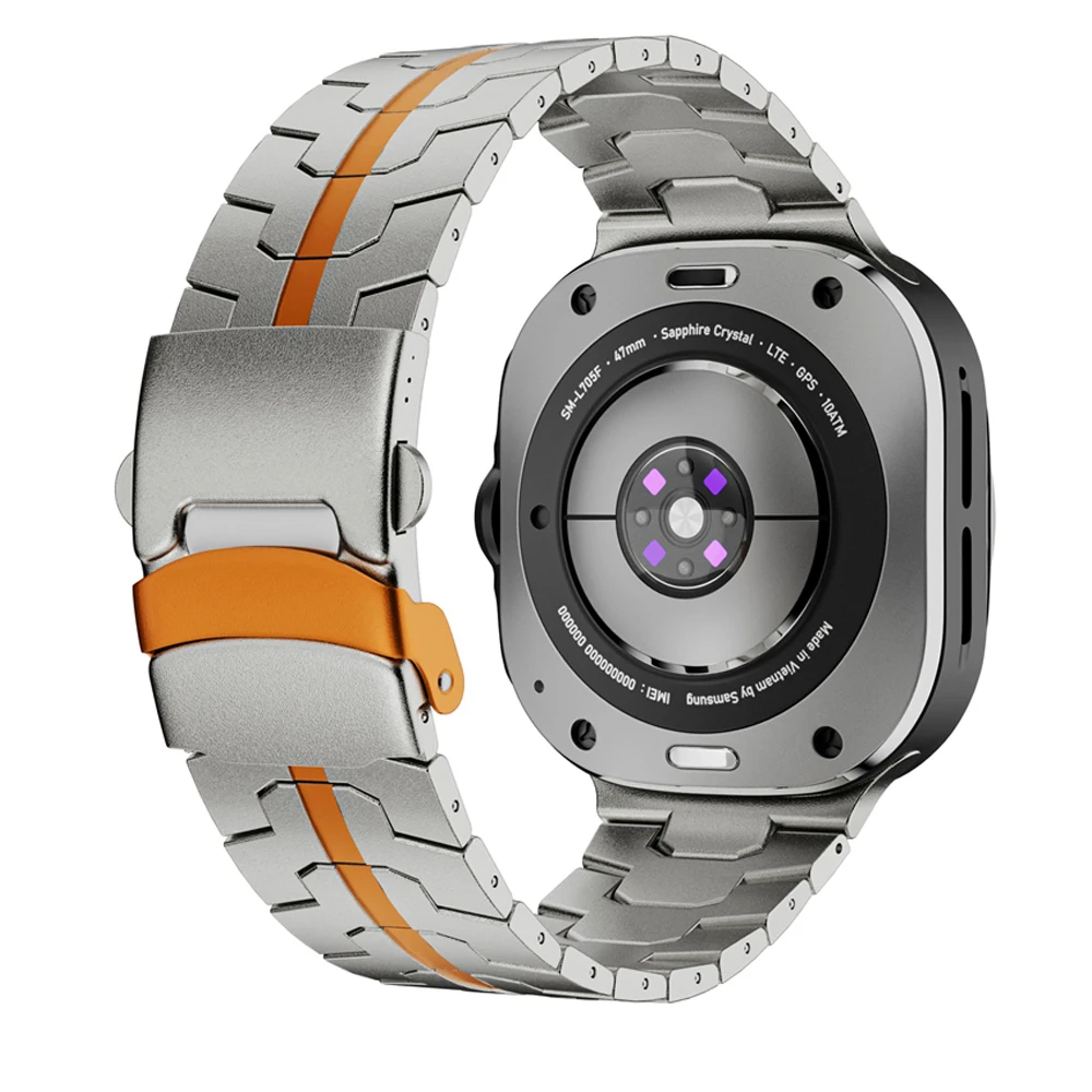 Luxury Men's Stainless Steel Watchband - Business Metal Strap