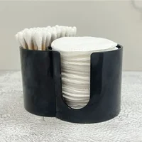 Acrylic Storage Box Bathroom Jar Makeup Organizer Cotton Round Pad Holder Cotton Swab Box Holder Dispenser Organizer Jar 2