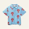 OUYANG&IVAN 25TC Spring/Summer Cartoon Full Print Short Sleeve Shirt Shorts Set Kindergarten Sports Top Set 2