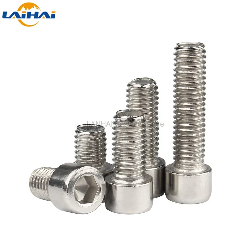 스테인리스 스틸 육각 소켓 캡 알렌 헤드 나사 볼트, 소형 헤드 직경 3.8mm 4.5mm, M2.5 M3 비표준 304 A2, 25 개