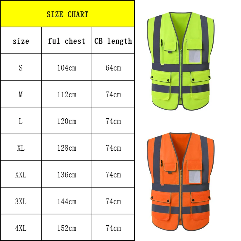 Reflective Safety Vest High Visibility Night Riding Running Outdoor Sports Accessories