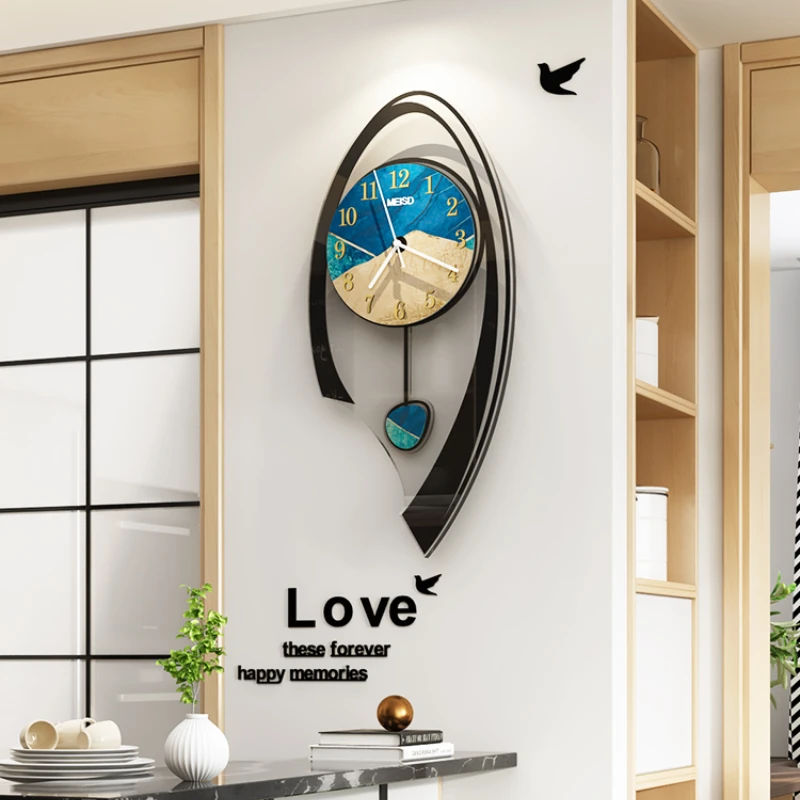 

Silent Decorative Large Wall Clock Modern Design Creative Unusual Wall Clock Electronic Watches Reloj Pared Room Decorations