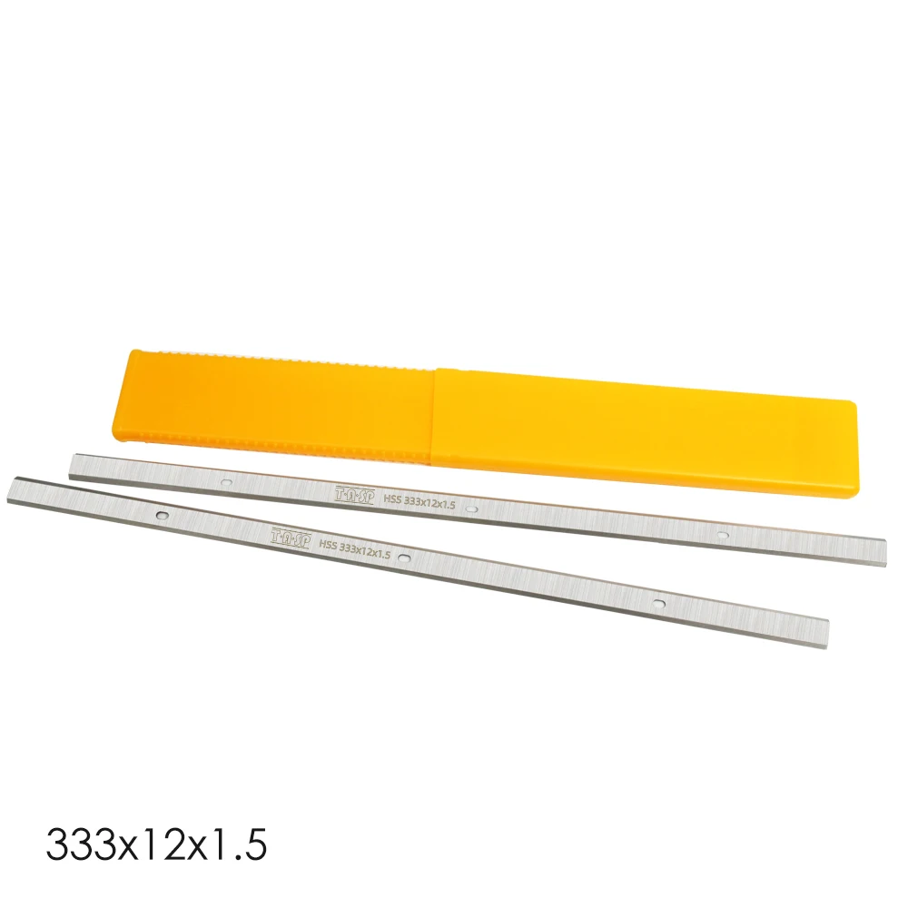 TASP-13 두께 대패 블레이드 양날 나이프 333x12x1.5mm, 델타 22-580 TP300 Metabo DH330 Ryobi AP1300 용, 2 개