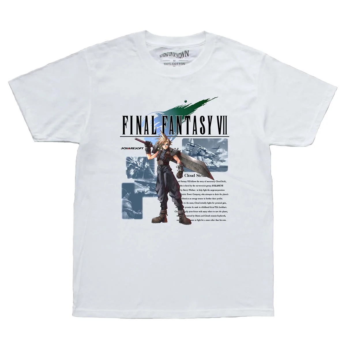 Final Fantasy VII T Shirt Cloud Strife Aerith Tifa Anime Graphic