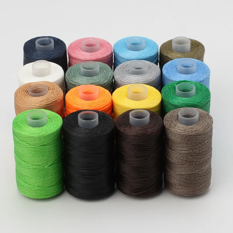 Description Picture 2 of item100M Waxed Sewing Threads Durable Strong Nylon Leather Sewing Waxed Thread Hand Wax Stitching DIY Hand Stitching Sewing Tool