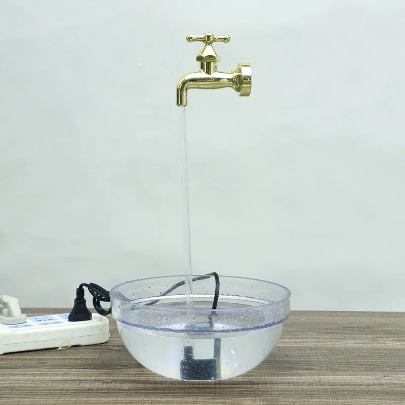 Faucet Fountain Decoration Invisible Flowing Spout Watering Can FountainYard Art Metal Outdoor Watering Gardening Art Faucet Fountain Decoration