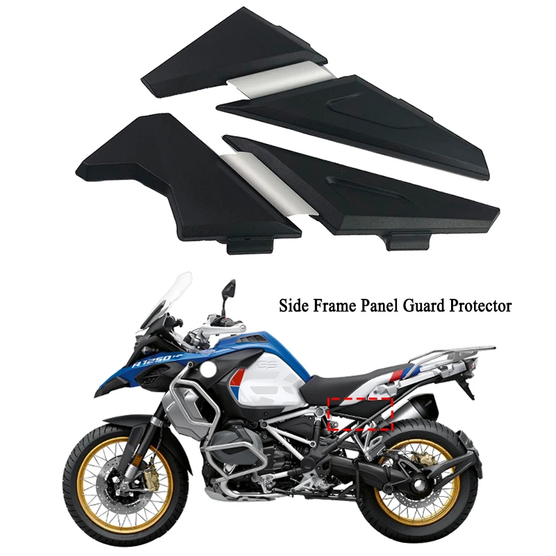 Protections Latérales Siège Passager BMW R1200GS R1250GS - Noir ABS - 2013-2023