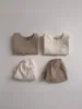 2025 Summer New Baby Sleeveless Clothes Set Infant Boy Girl Solid Breathable Vest + Shorts 2pcs Suit Toddler Versatile Outfits 4