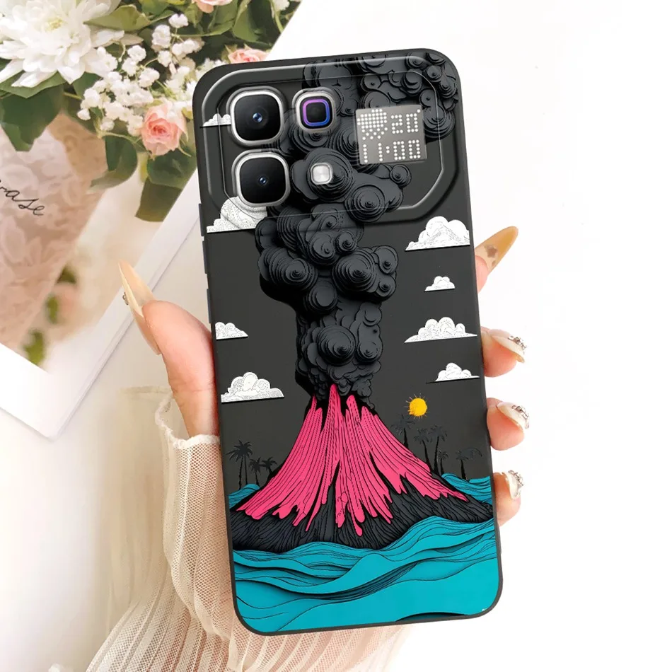 Fashion Dusk Beach Painting Soft Silicone Phone Case with Bumpers