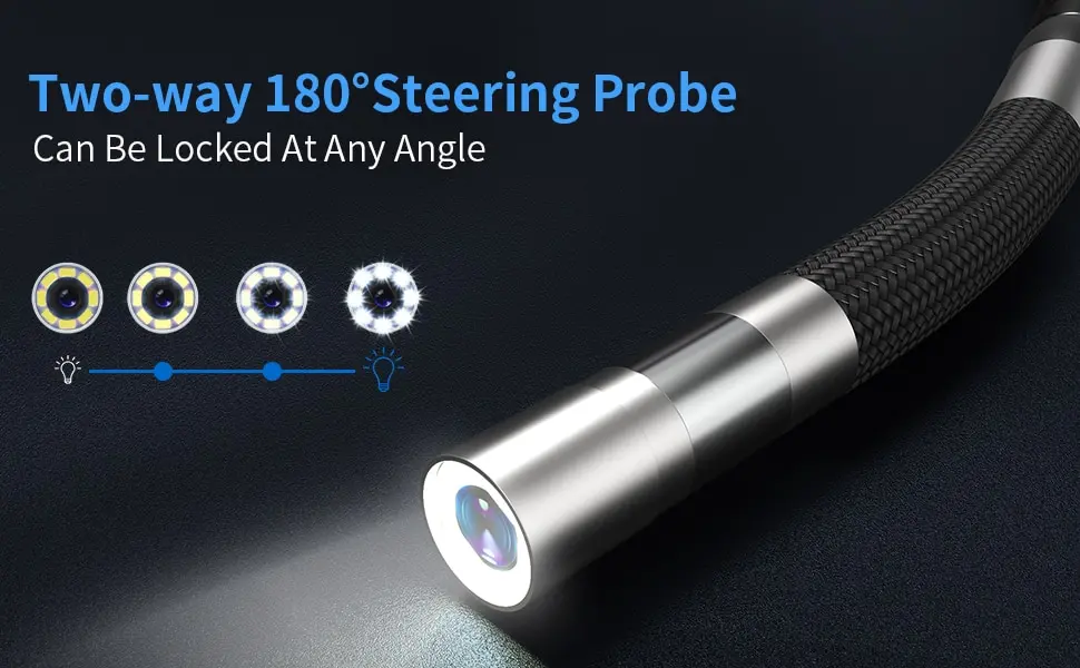 S6f2dd7960ec14875aee4ed2a9d058020a Two-Way Articulating Borescope Industrial Endoscope with 8.5mm Articulating Camera Head for Automotive Aircraft Mechanics Mallzona