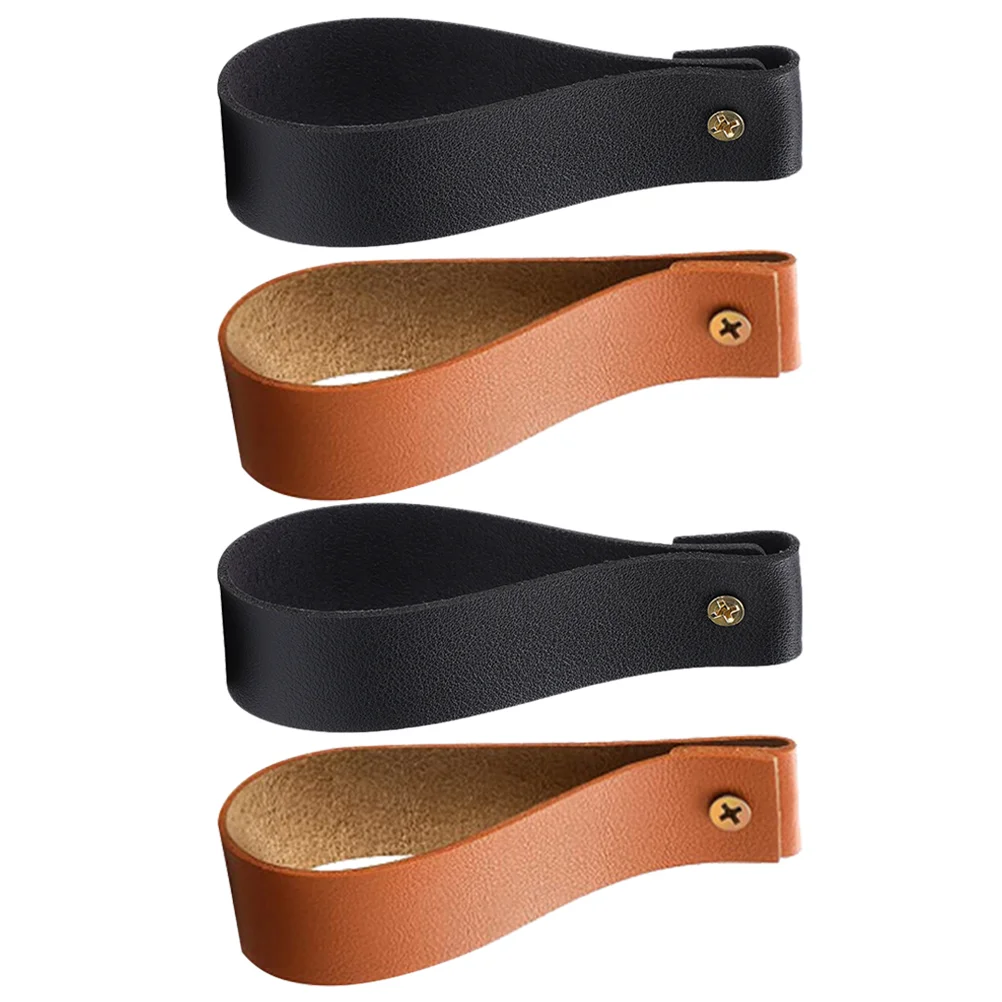 

4 Pcs Strap Curtain Rod Holder Straps Hook Wall Hooks for Hanging Curtains Towel Rack Boho Decor