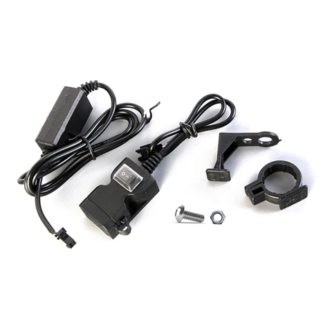 Dual USB Port Waterproof Motorbike Handlebar Charger Adapter Power Socket Motorcycle Accessories