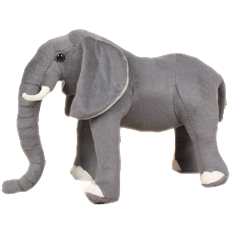 Simulation 1PC 40/60cm Infant Appease Elephant Playmate Calm Doll Appease Toys Standing Elephant Plush Toys Stuffed Toy