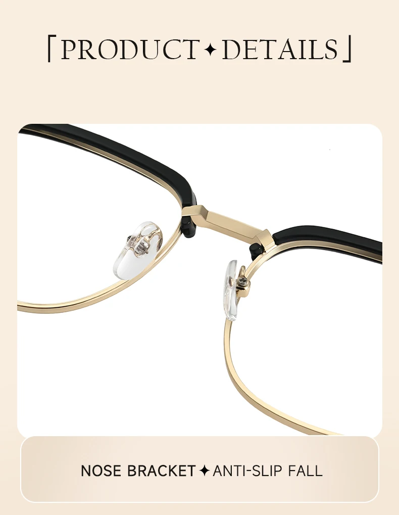 BEAU FIVE Photochrome Anti-Blaulicht-Brille, modische Unisex-Brille mit quadratischem Rahmen, UV400, Computer- und Handybrille F109 – Detail 4
