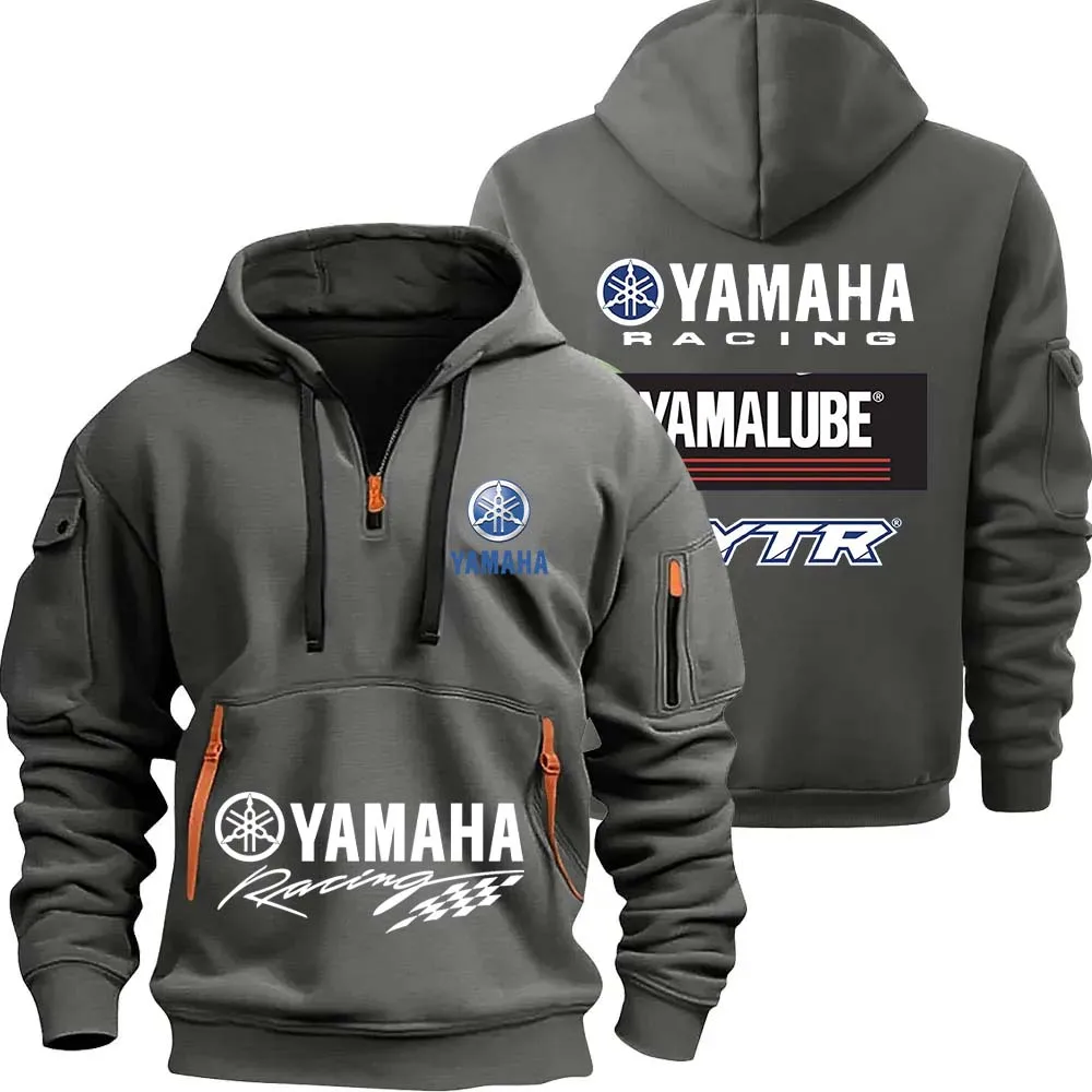 Yamaha YamaLube Logo Motorcycle Racing Team Men Half Zipper Hoodie Spring Male Sweatshirt Fashion Sports Men's Pullover Clothes - Blog Article