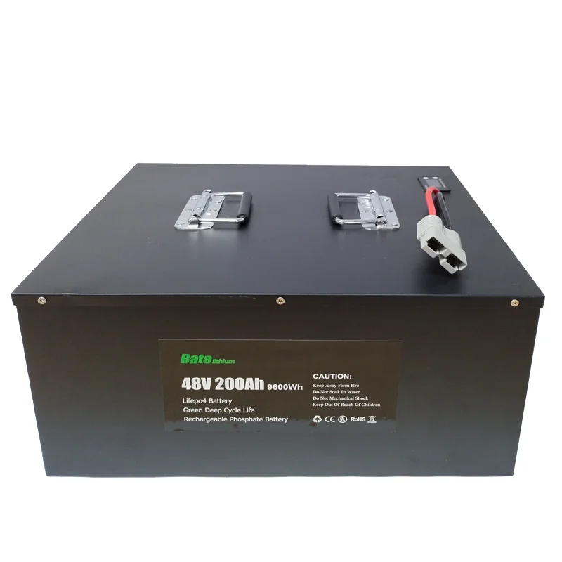 Lifepo4 Batteria E-Car Ups Batterie Di Stoccaggio Deep Cycle Portable Server Rack Lithium Iron 48V 200Ah Power 200Amp 48Volt Batteria