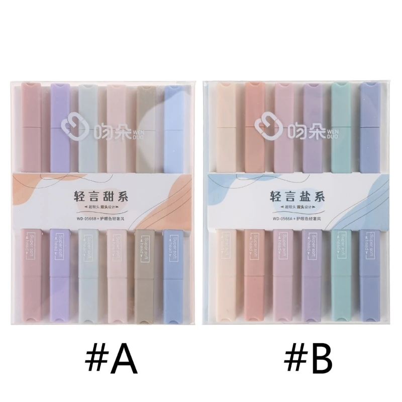 

Multi-color Highlighters Aesthetic Highlighter for Note Double-Head Highlighters
