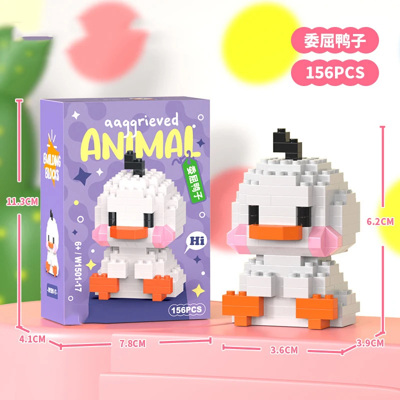 Animal Micro Particle Building Blocks Toy for Kids - Creative Mini Bricks Gift