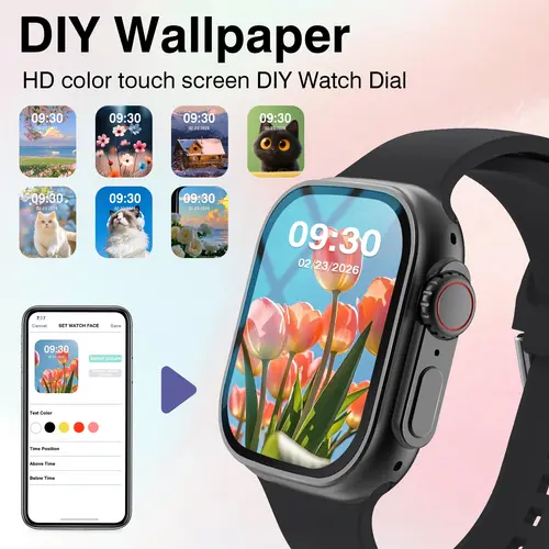 2026 New HD Full-Touch Smart Watch, Unisex - Wireless Calling/Multiple Sports Modes/Fitness Tracker, for Android and IPhone,Perfect Gift for Family and Friends - Image 6