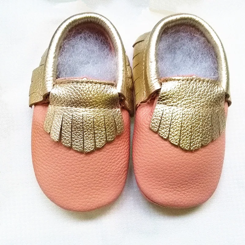 Cow Leather Baby Boys Shoes First Walkers Soft Bottom Toddler Infant Fringe Bowtie Baby Girls Shoes 6