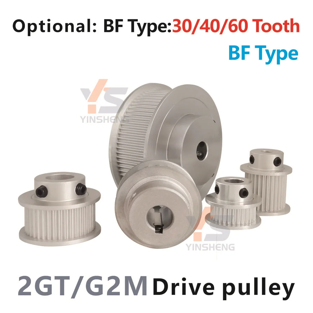 2GT K-type 16 20-tooth Synchronous Wheel BF 30 40 60T Stepper Motor Pulley 2M 16 20T With Bearing idler Belt width 6 10 15 MM 3D timing belt pulley,timing pulley,belt pulley