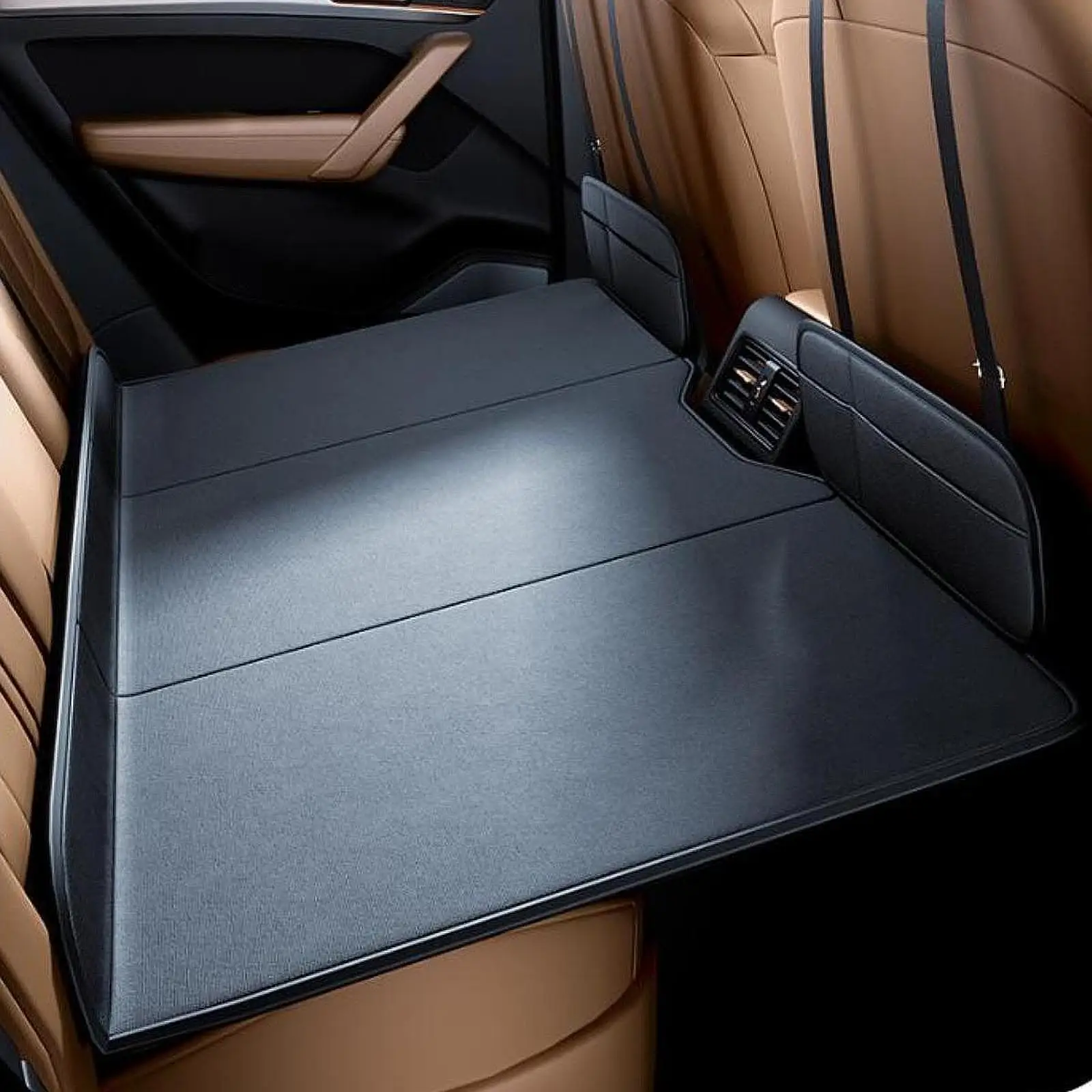 Car Bed Mattress Car Back Seat Bed with Storage Pocket Easy to Install