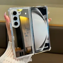 Luxury Mirror Makeup Case with Shockproof Ultra Slim Design - Galaxy Z Fold3 5G (Mirror)