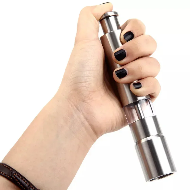 new Stainless Steel Thumb Push Spice Sauce Grinder Efficient Suitable For Various Spices Such As Pepper And Salt