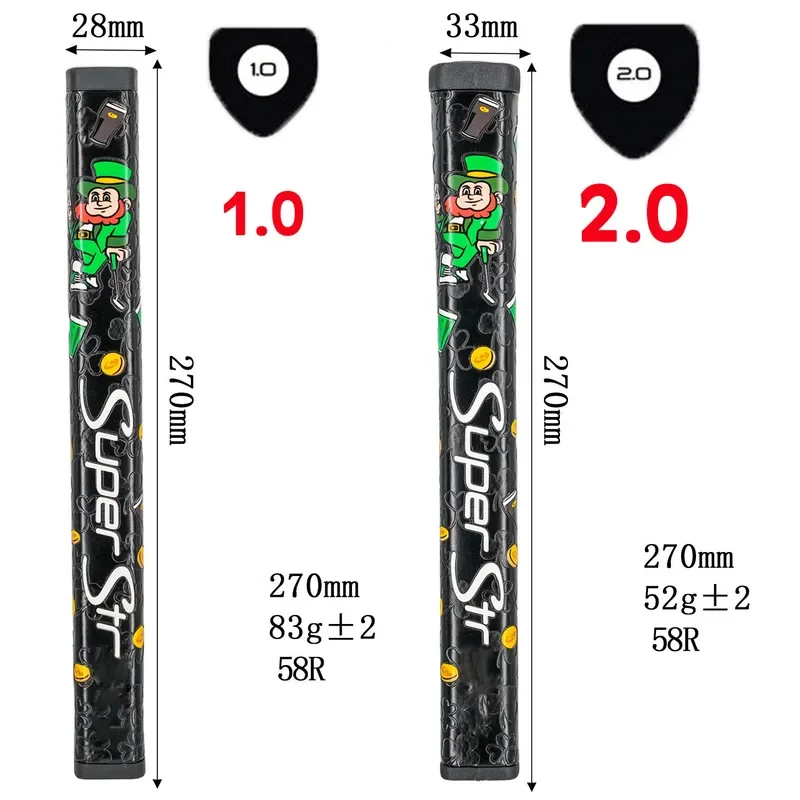 Pistol Lucky gt1.0 Putter Golf Pu Putting Grip gt2.0 Practice Club Gun Shape Grip For Training Aids