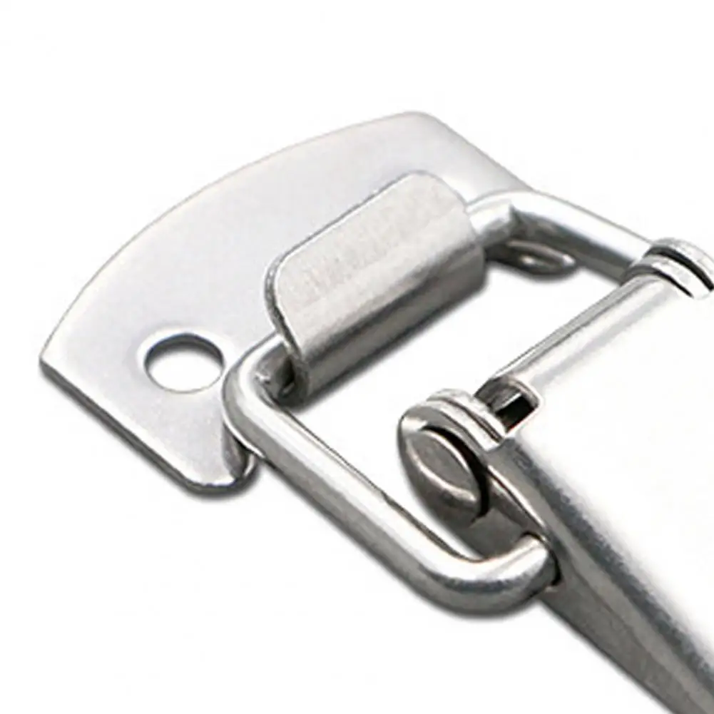 1 Set Tool Bag Locks Anti-rust Stable Portable Stainless Steel Latch Locks Cabinet Box Hasps for Household